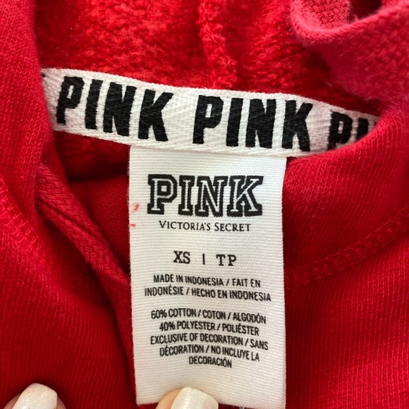 PINK victoria’s secret red hoodie - Picture 4 of 4